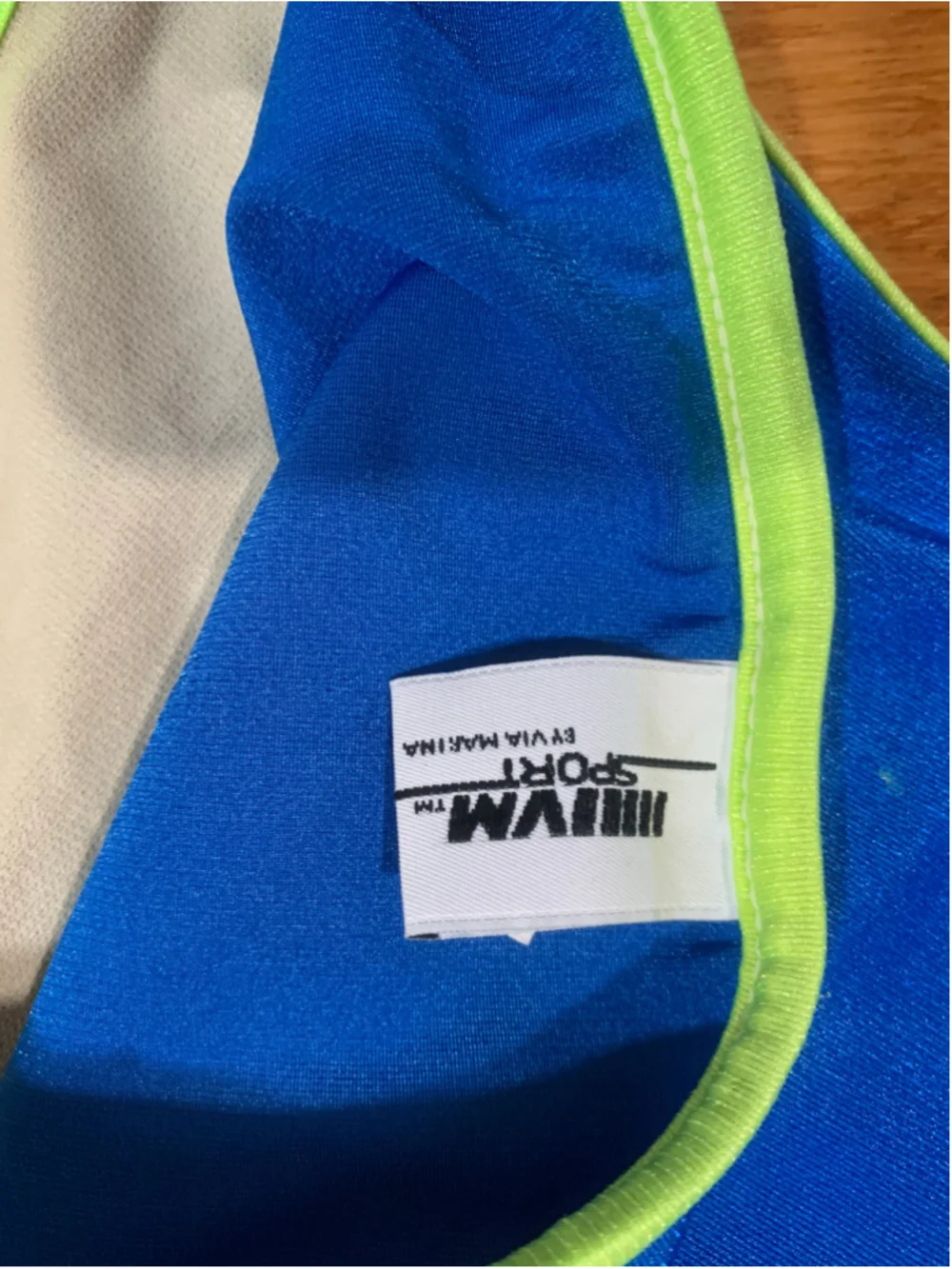 Vntg 90’s Via Marina Blue and Green Tankini/Bikini Set Size 5/6